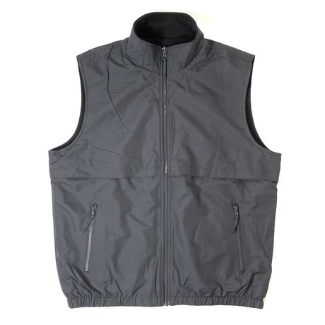 Port Authority Reversible Charger Vest Battleship GreyｘBlack