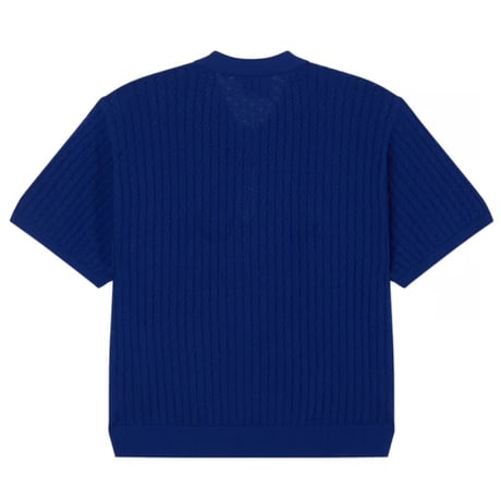 OBEY Grant Quater Zip Sweater - Surf Blue