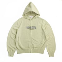 Yardsale Glitz Knitted Hood - Lime