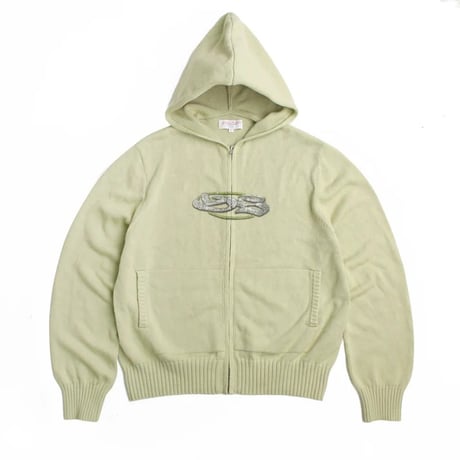 Yardsale Glitz Knitted Hood - Lime