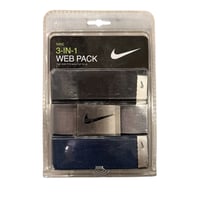 US Nike Web Pack Belt - Black/Gray/Navy