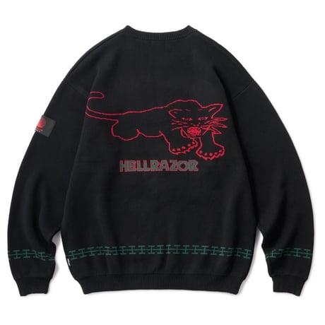 Hellrazor All to my People Crew Knit - Black