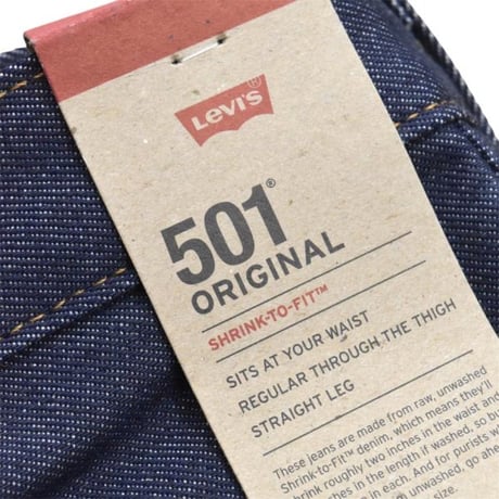 Levi's 501-0000 Original Shrink to Fit - Rigid