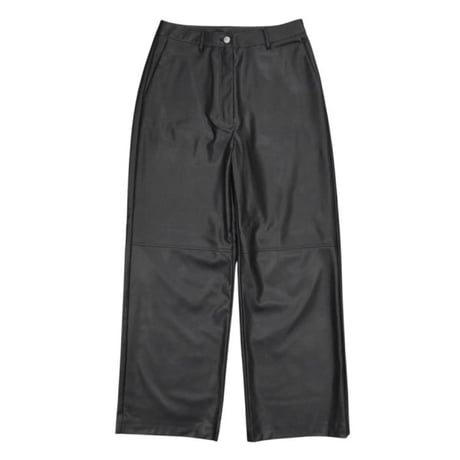 Calvin Klein PU Leather Pants - Black
