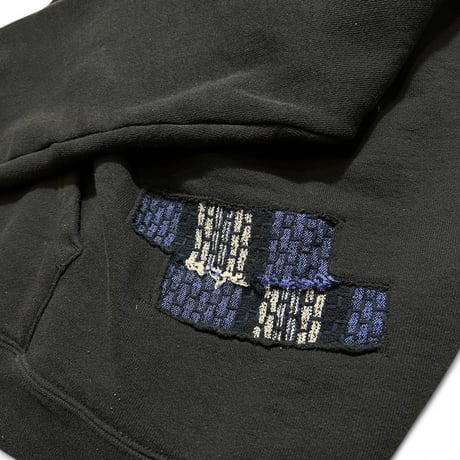 Rawdrip Osaka Lining Patchwork Zip Hoodie Black