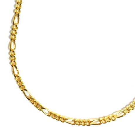 18k Gold Plated 1.5mm Figaro Chain Necklace Gold