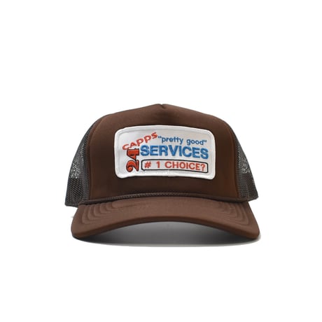 Capps Capps "Pretty Good" Services Trucker - Brown [BRN]