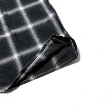 PRO CLUB Comfort Ombre Checker S/S Shirts - Black