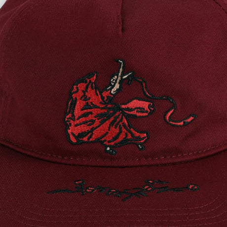 Pass~Port Red Flag Workers Cap Maroon