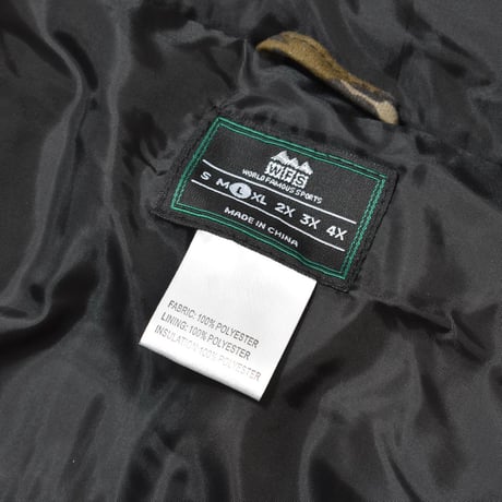 World Famous Sports WK101-500 Waterproof Breathable Insulated Hood Jacket Mossy Oak Bottomland