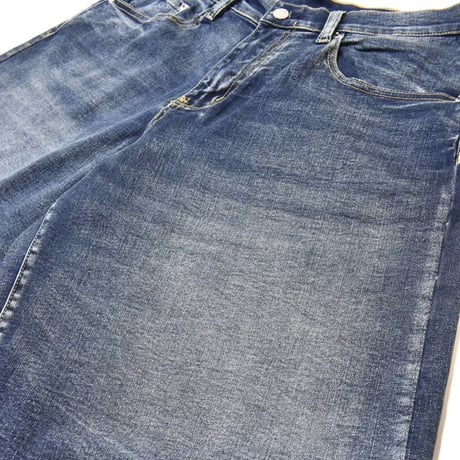 PRO CLUB Heavyweight Baggy Denim Shorts - Dark Stone Wash