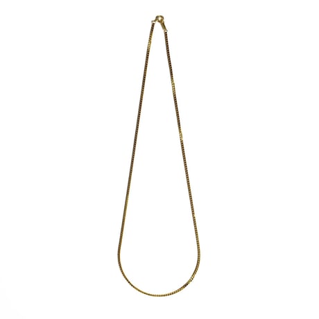 18k Gold Plated 1.5mm Box Chain Necklace Gold