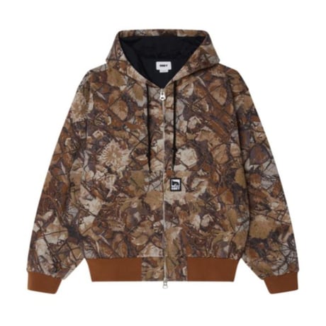 OBEY Glen Zip Up Jacket - Fence Camo