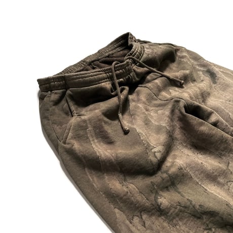 Los Angeles Apparel HF04DD 14oz Heavy Fleece Pants - Drip Dye Olive