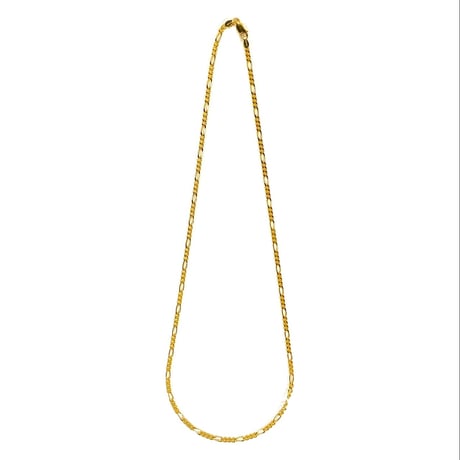 18k Gold Plated 1.5mm Figaro Chain Necklace Gold