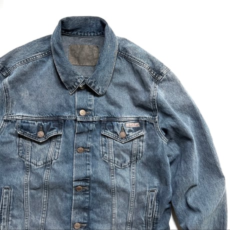 Calvin Klein Classic Trucker Jacket Overdyed Blueblack