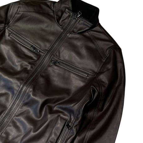 Calvin Klein Pu Jacket - Brown