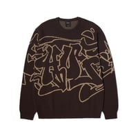 HUF Outlines Crewneck Sweater Espresso
