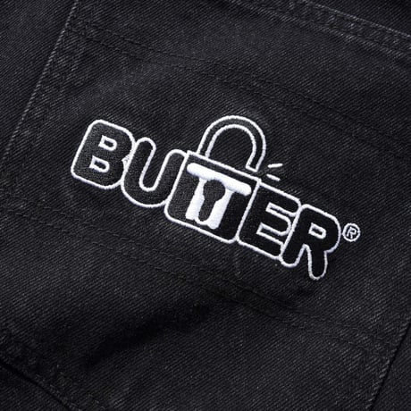 Butter Goods Lock Baggy Denim Jeans Black