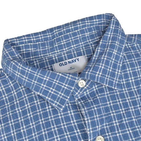 OLD NAVY S/S Seersucker Shirt - Blue