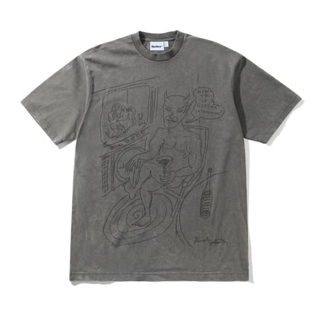 BUTTERGOODS × DANIEL JOHNSTON Satan Tee - Black