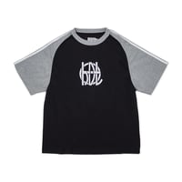 Hoddle Hdl Logo Warped Jersey Tee - Black