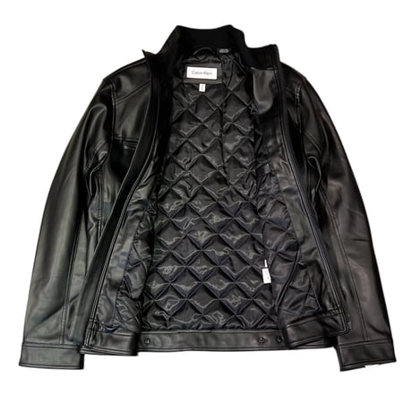 Calvin Klein Pu Jacket - Black