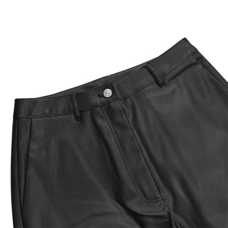 Calvin Klein PU Leather Pants - Black
