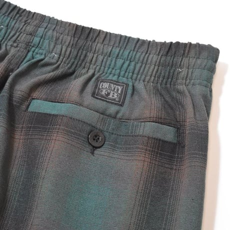FB County Cargo Checker Pants - Black/Green
