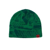 Hoddle Mohair Landscape Beanie - Green