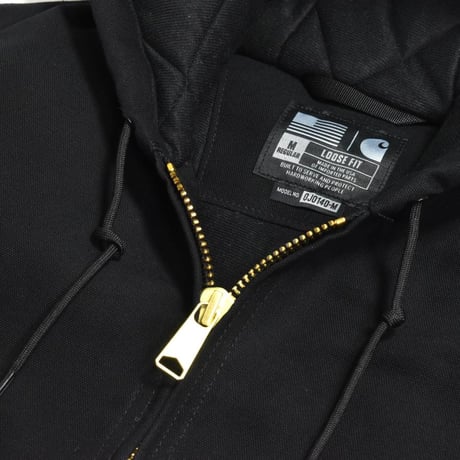 Carhartt USA J140 Firm Duck Insulated Flannel Lined Active Jacket Black