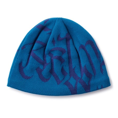 Hellrazor Letter Beanie - Blue