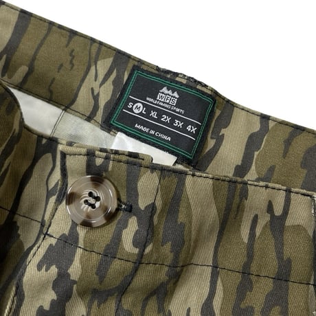 World Famous Sports Brushed Cotton 6pocket Cargo Pants Mossy Oak Bottomland
