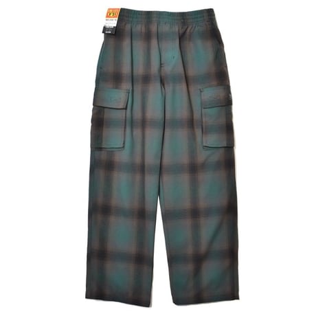 FB County Cargo Checker Pants - Black/Green