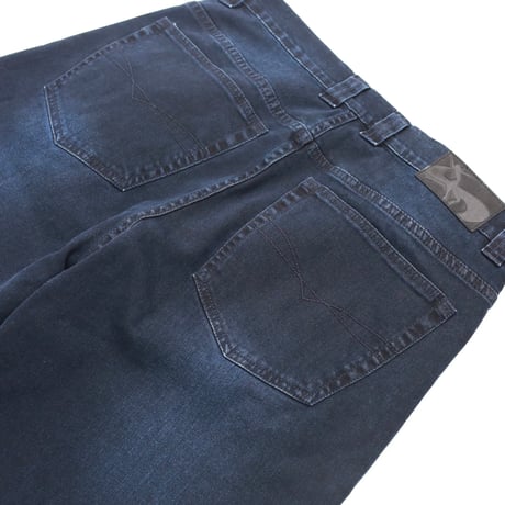 YARDSALE IVORY SLUB JEANS - Dark Denim