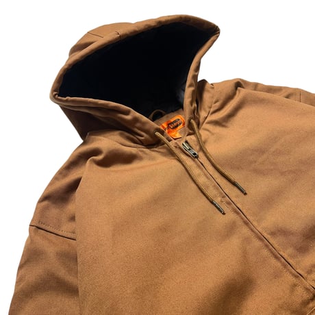 CornerStone Duck Cloth Hooded Work Jacket Brown