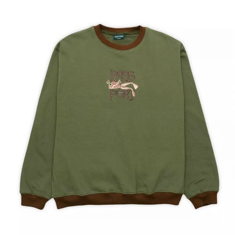 Passport Frog Lure Organic Fleece Sweater Dark Olive