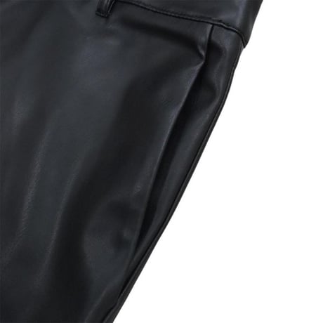 Calvin Klein PU Leather Pants - Black