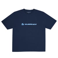 Yardsale Dark Wave T-shirt - Navy