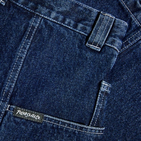 Polar Skate Co. Jiro Shorts - Dark Blue / White