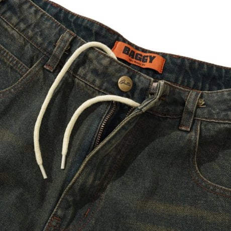 Butter Goods Warped Denim Jeans - Dirty Wash Indigo