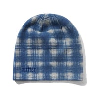 Butter Goods Plaid Skully Beanie - Blue