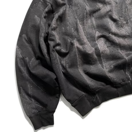 Los Angeles Apparel HF07DD 14oz Heavy Fleece Crewneck Drip Dye - Black