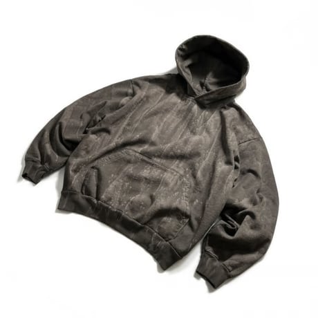 Los Angeles Apparel 14oz Drip Dye Heavy Fleece Hoodie - Black