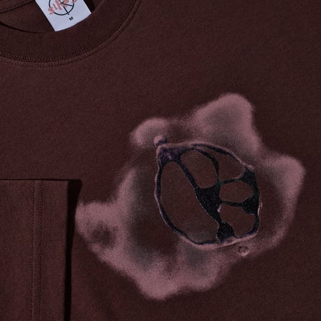 Polar Skate Co. Metal Logo Tee - Washed Bordeaux