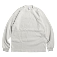 Los Angeles Apparel L/S Garment Dye Heavy Thermal Crewneck White