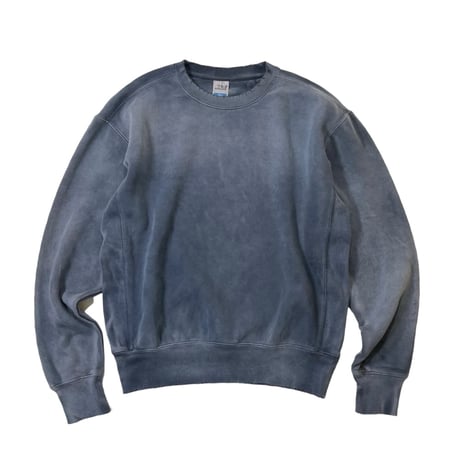 Made Blanks Varsity Crewneck Sweatshirts Vintage Distressed Navy Charcoal