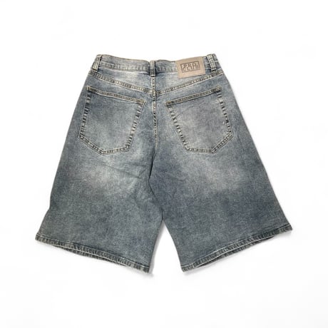 PRO CLUB Heavyweight Baggy Denim Shorts - Light Stonewash
