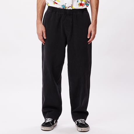 OBEY Denim Easy Pants Faded Black