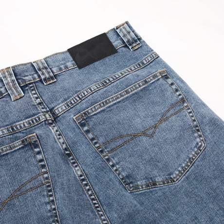 YARDSALE IVORY SLUB JEANS - Light Denim